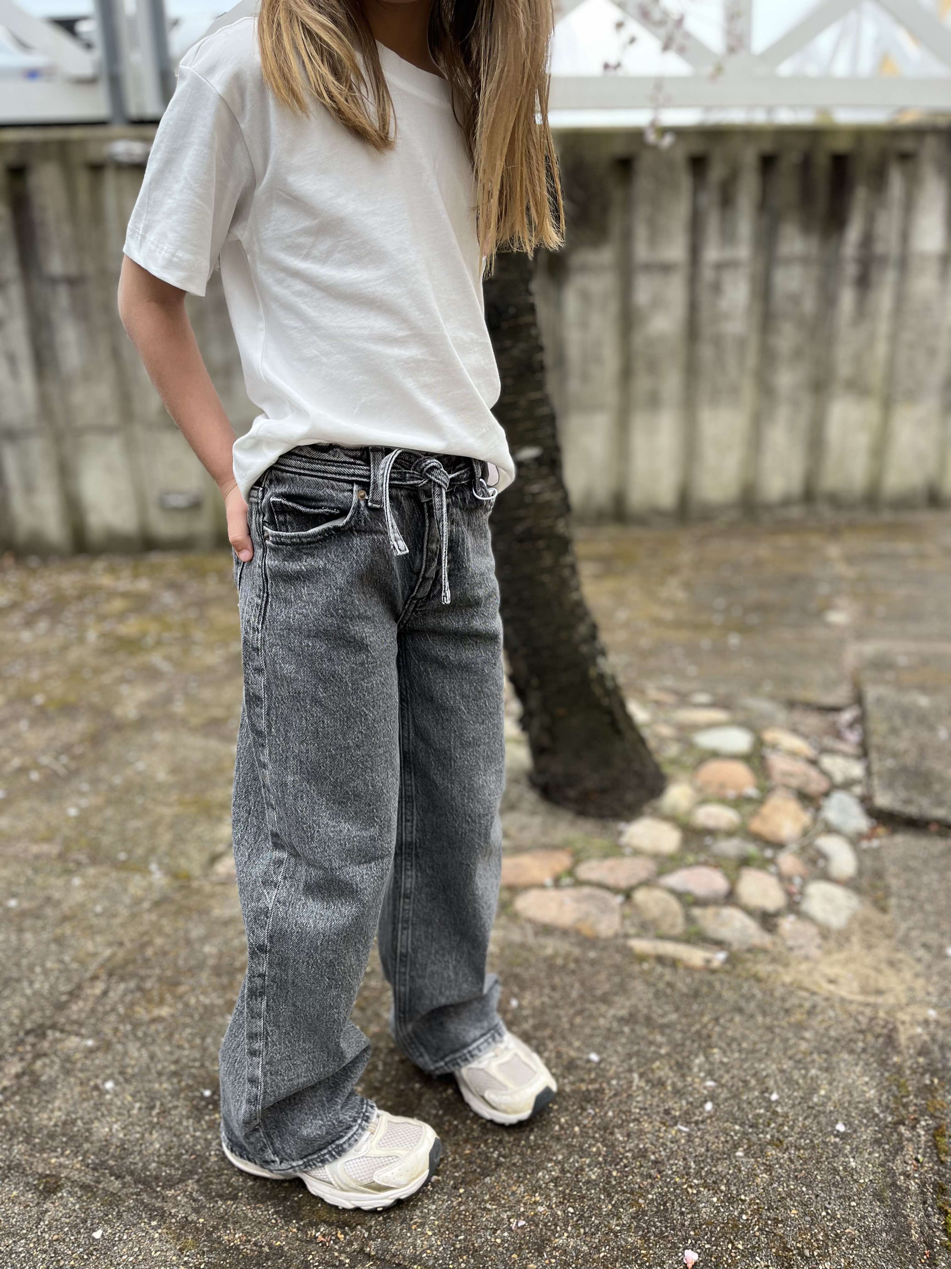 VMTESSA Girl Jeans - Medium Grey Denim